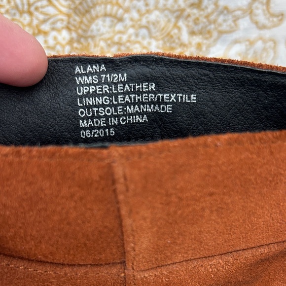 Kenneth Cole Suede Fringe Ankle Boots - Tan - Picture 4 of 5